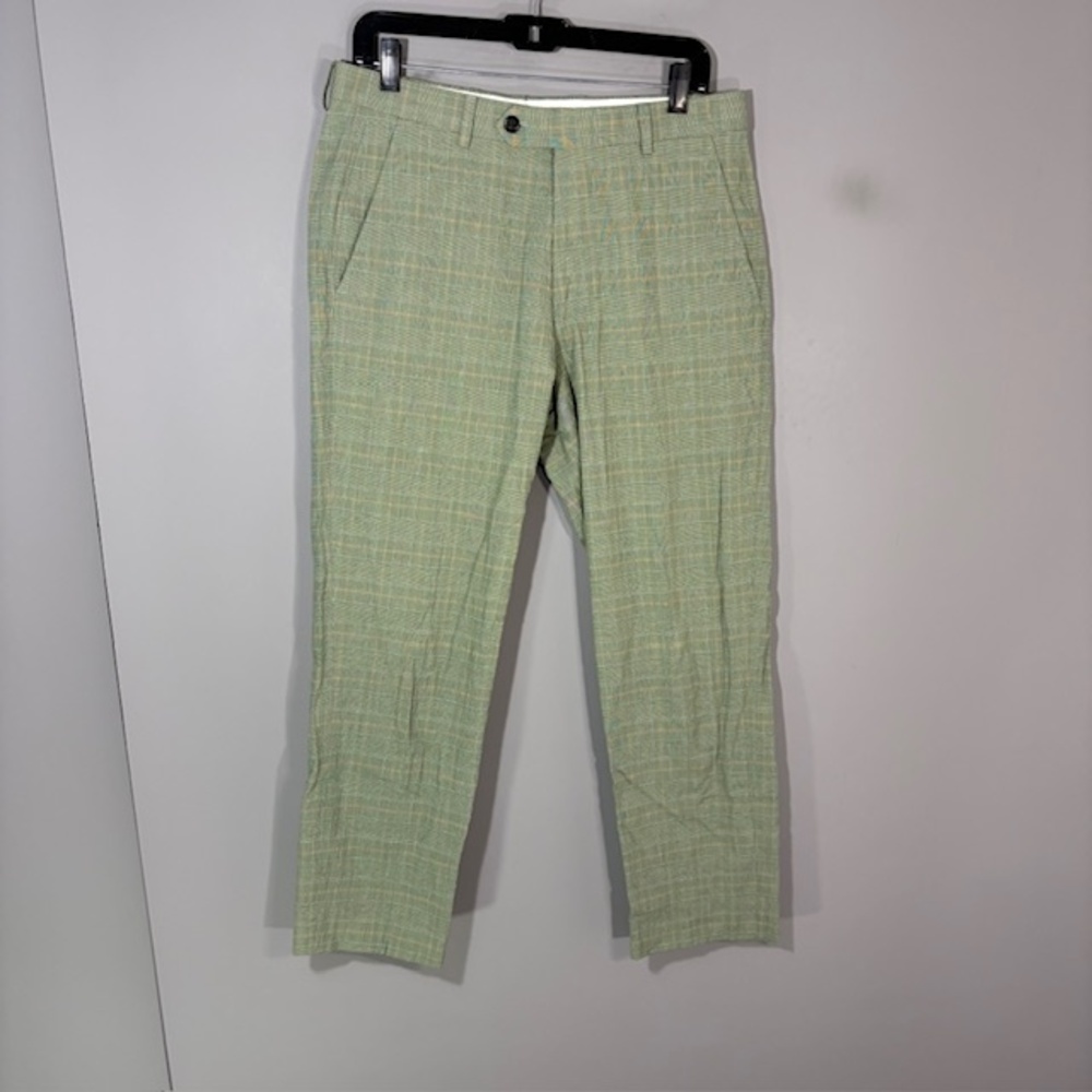 Todd Snyder Pants Mens 30x27 Green Plaid Sutton Fit Dress Tailored Canada